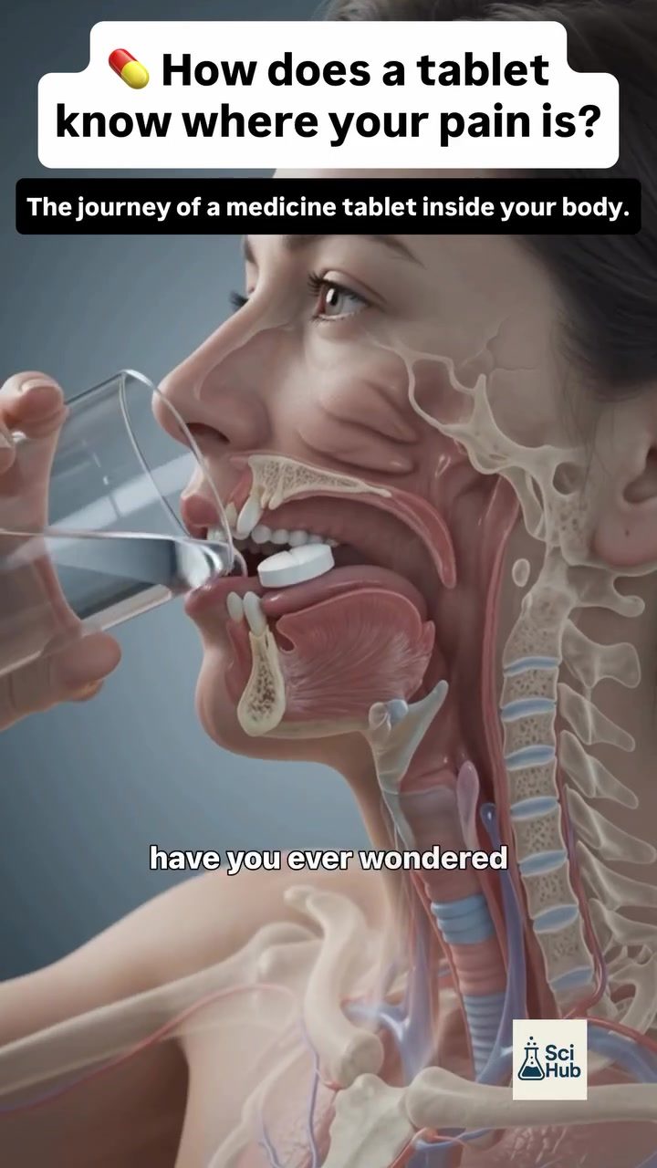 The Journey of a Medicine Tablet Through Your Body
