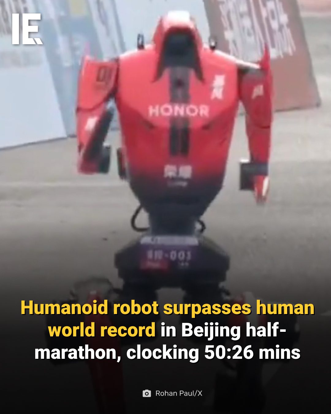Humanoid Robot Smashes Half-Marathon World Record in Beijing