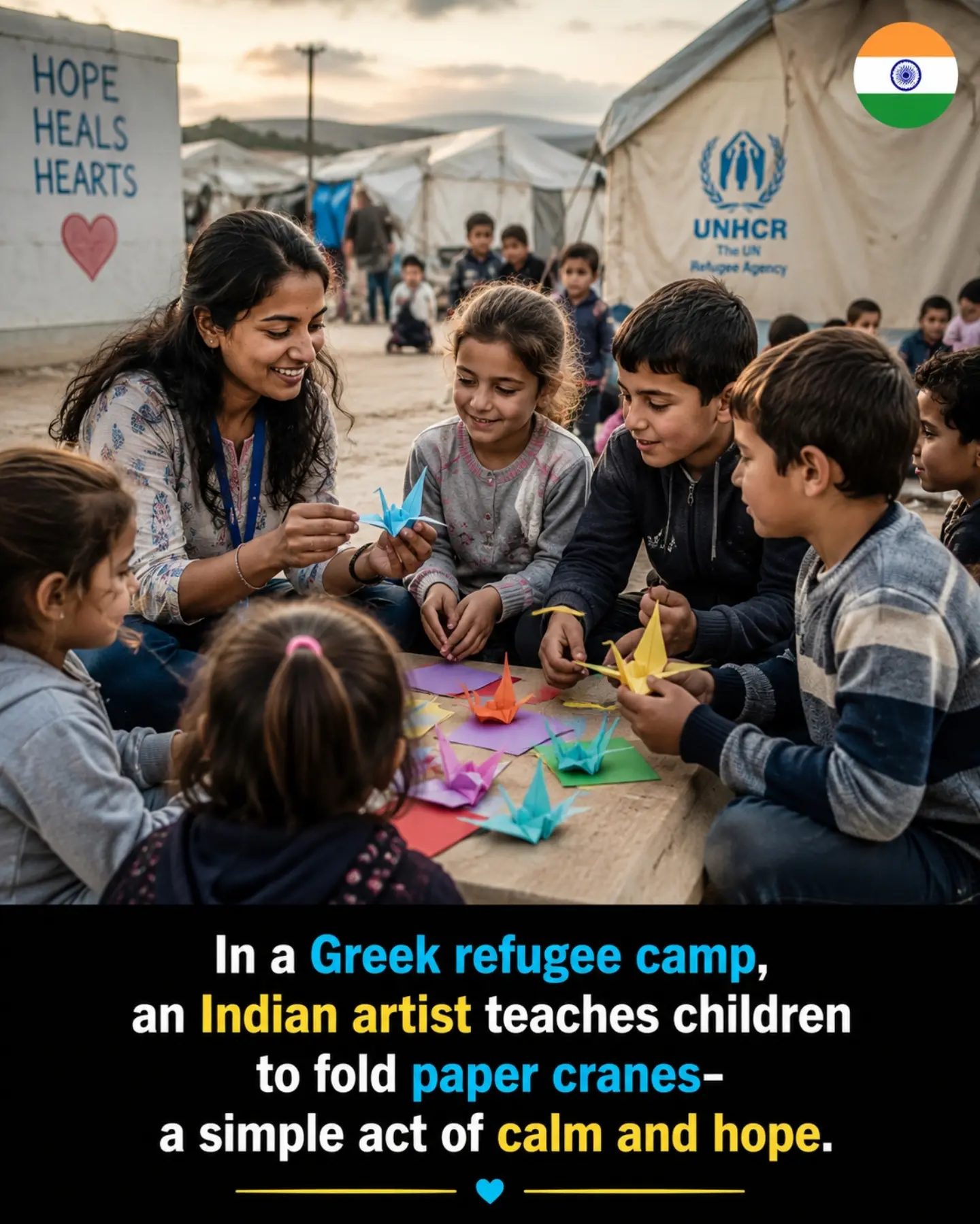 UNHCR Supports Art Therapy for Refugee Children in Greece