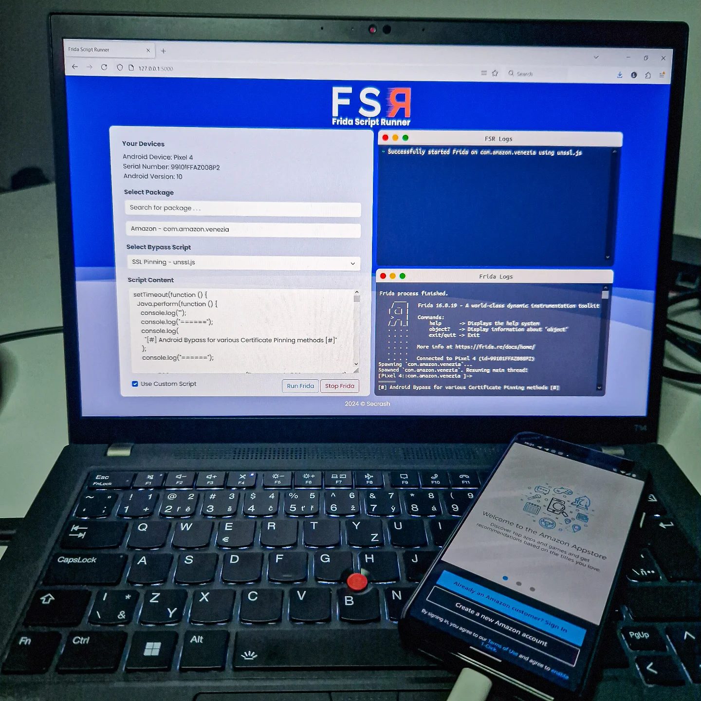 Hacking Mobile Apps with Frida Script Runner