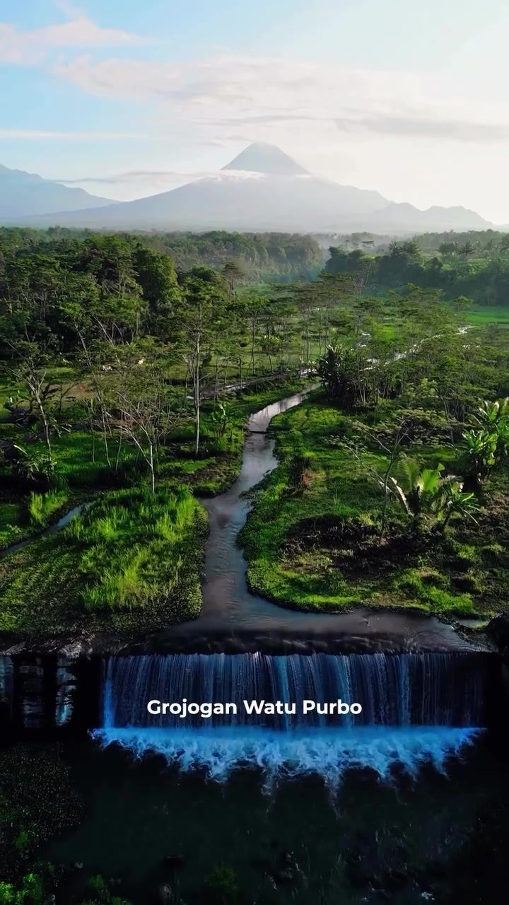 Indonesia's Grojogan Watu Purbo: From Dam to Waterfall Haven