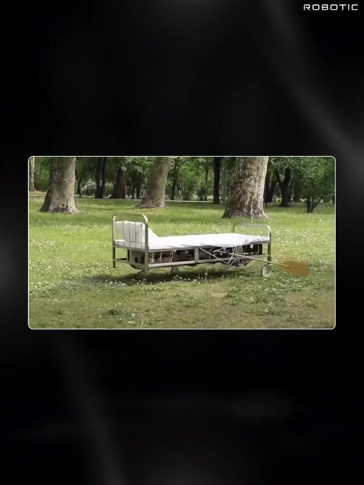 Innovative Hospital Bed Turned into Rowing Vehicle in Budapest