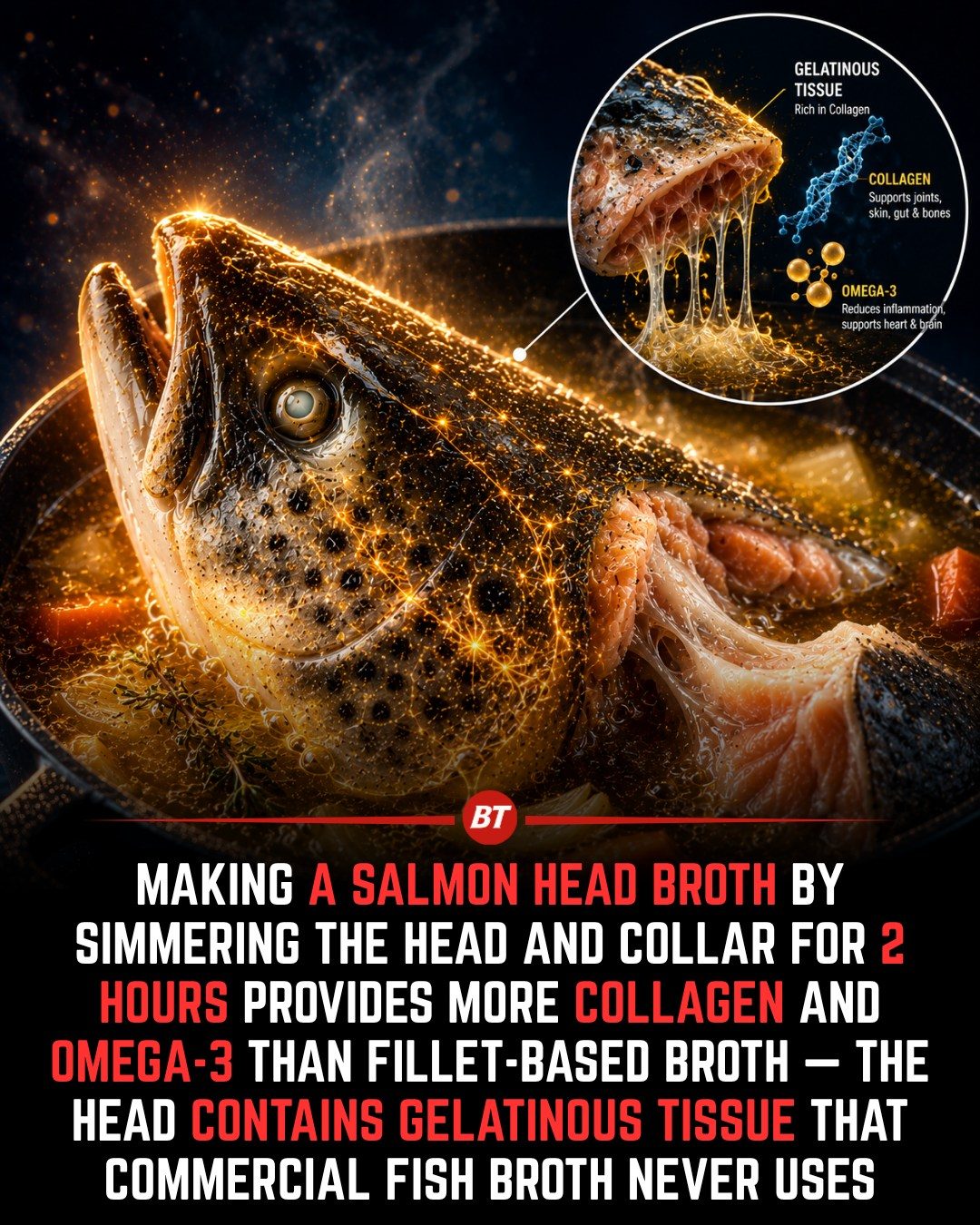 Salmon Head Broth: More Nutrients Than You Think