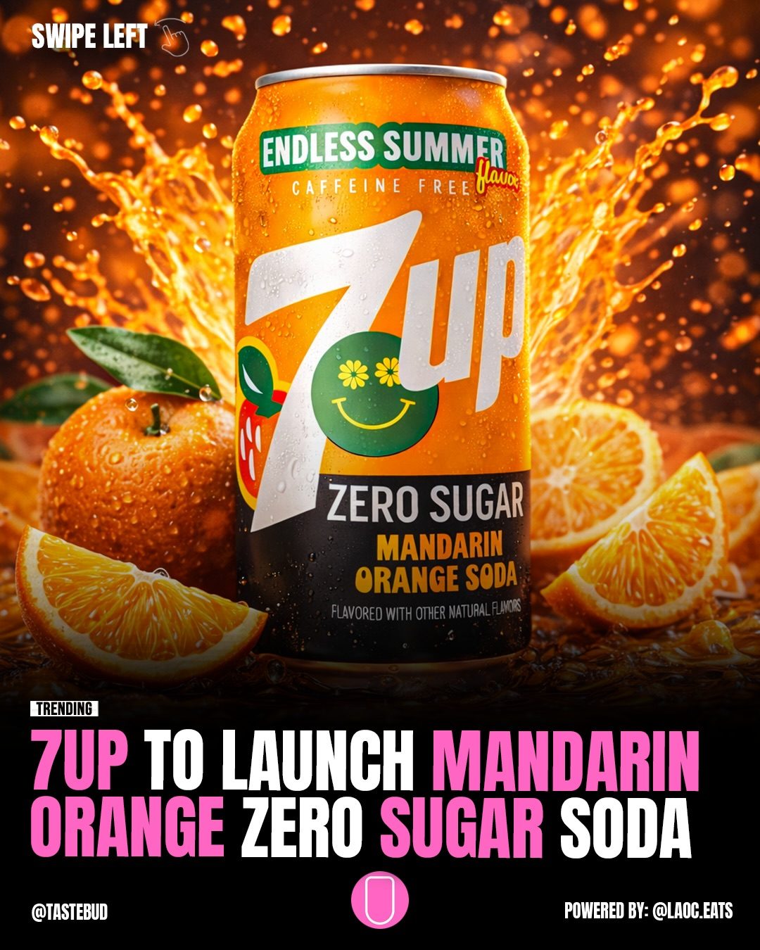 7Up's Endless Summer: New Mandarin Orange Zero Sugar Soda