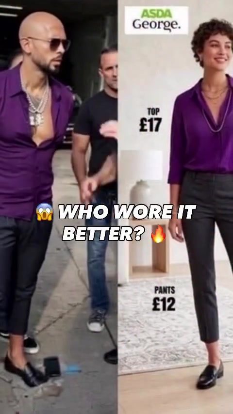 ASDA George Fashion Challenge: Purple Top and Black Pants