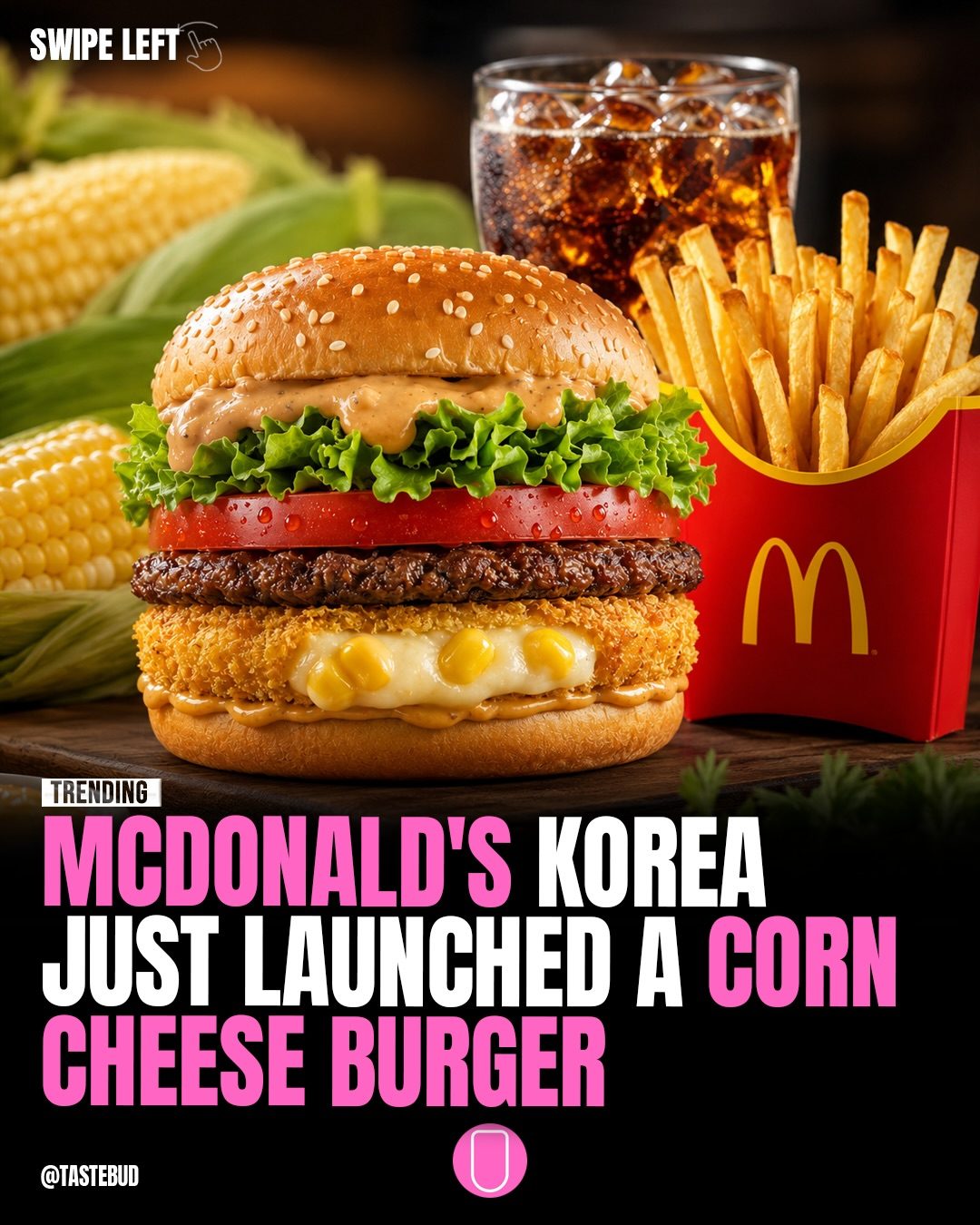 McDonald's Korea's Unique Corn Cheese Burger: A Taste Adventure