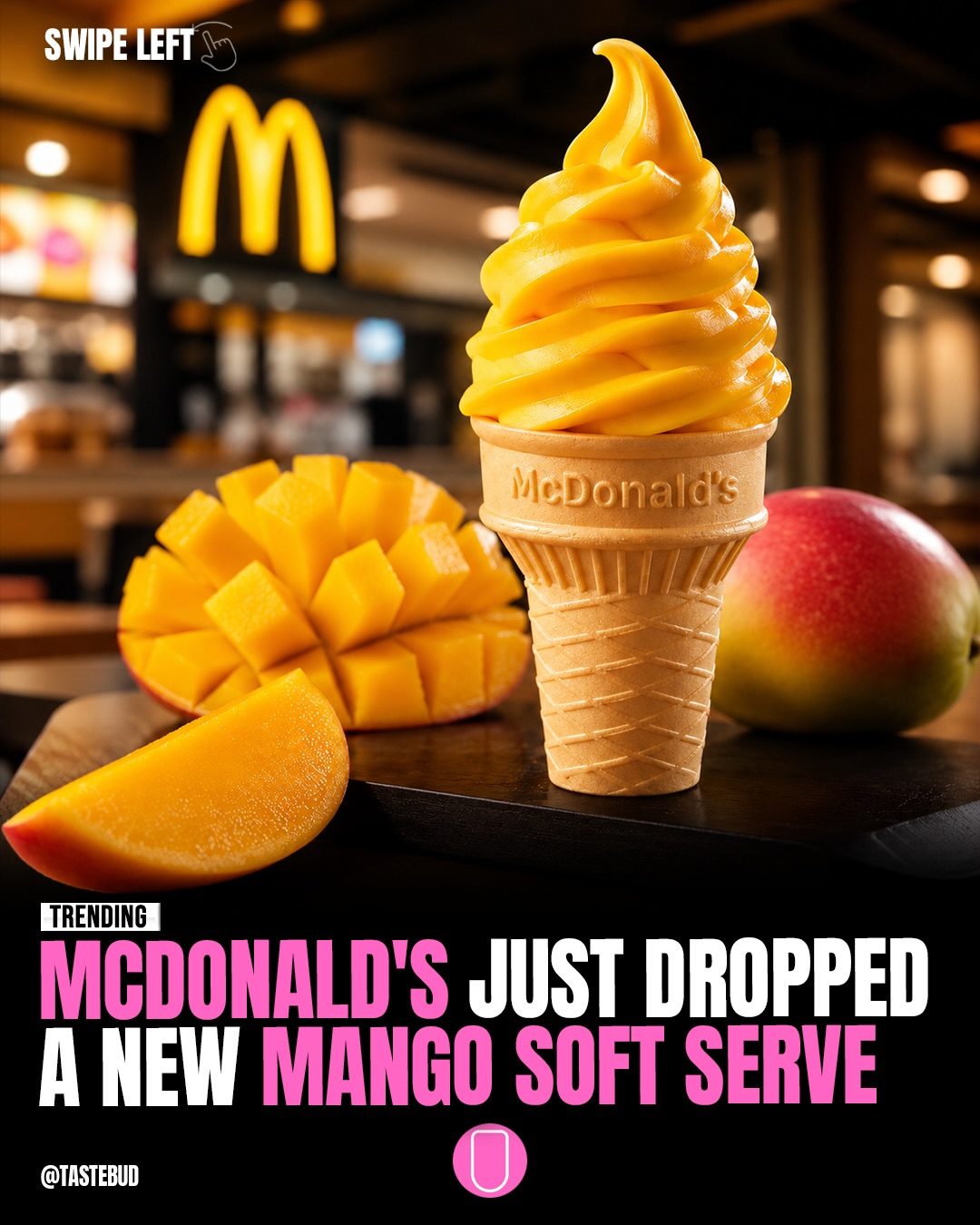 McDonald's New Mango Soft Serve Ice Cream Promotion