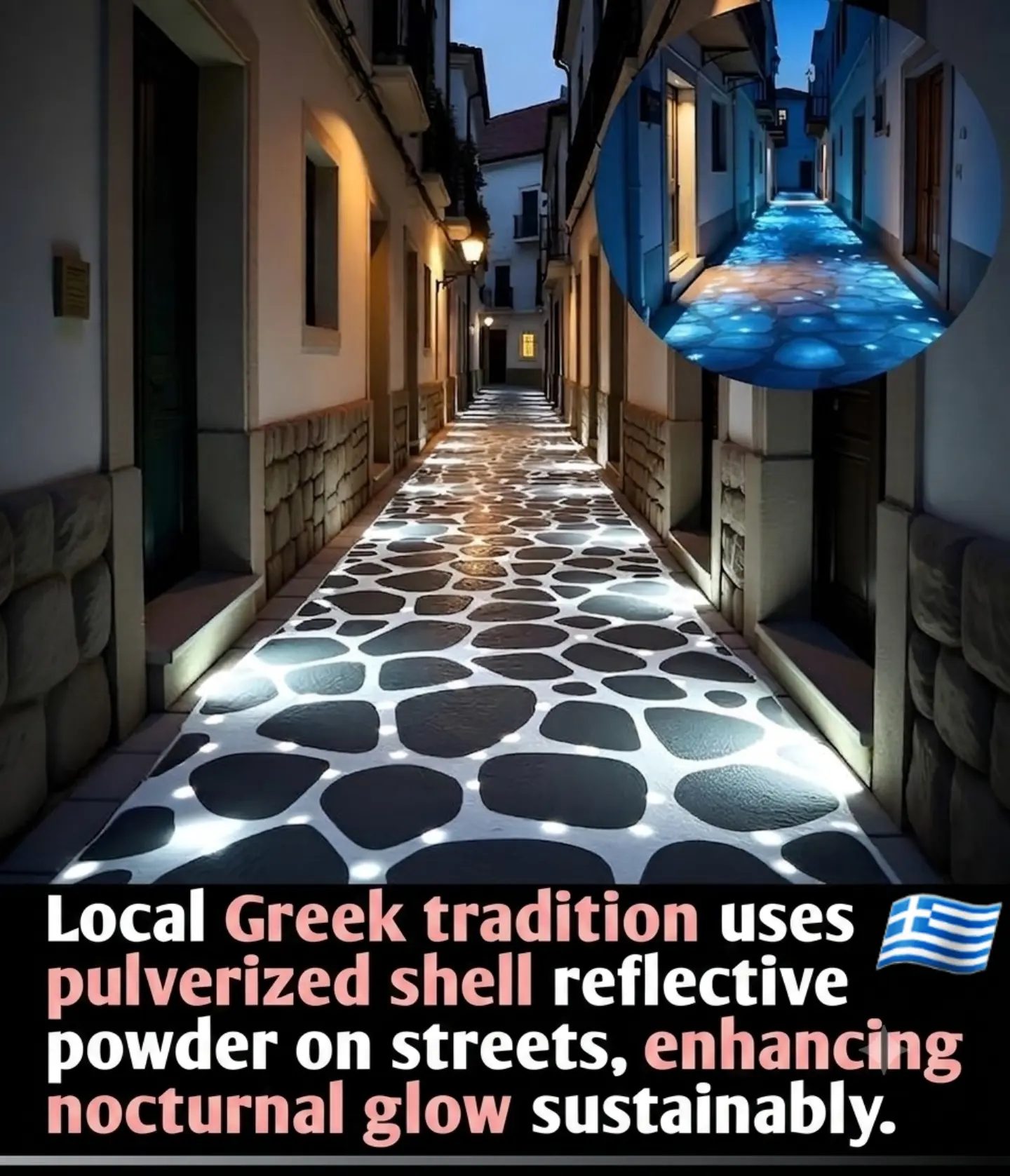 Greek Streets' Sustainable Nocturnal Glow