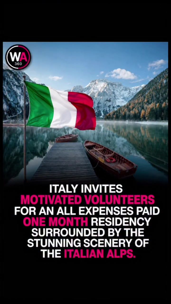 Explore the Italian Alps with a Fully Funded Volunteer Residency