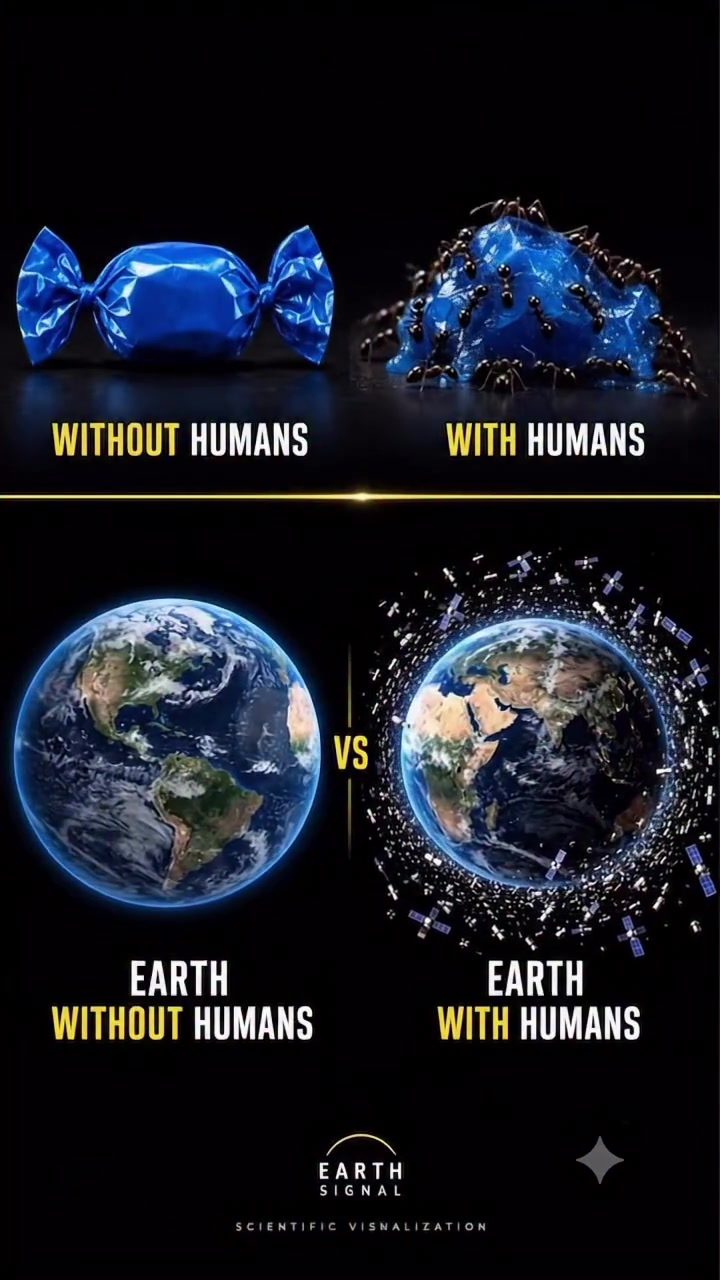 Earth's Impact on Space: Human Influence Visualized