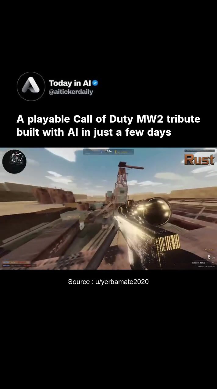 AI-Powered Call of Duty MW2 Tribute Within Rust
