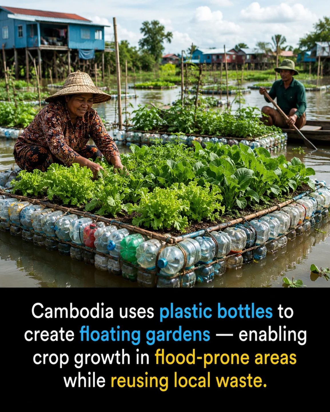 Innovative Floating Gardens in Cambodia: Sustainable Farming on Water