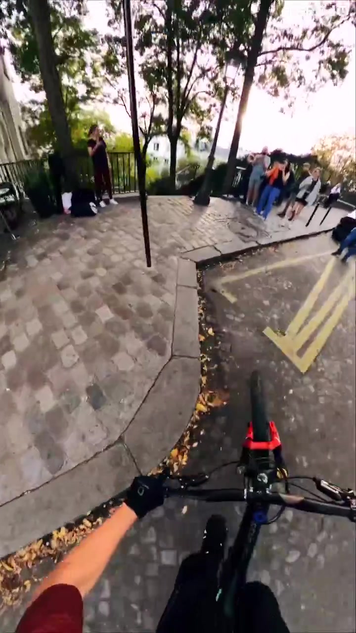 First-Person Biking Tour of Wet City Streets