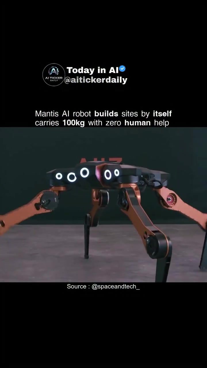 Mantis Robot: Revolutionizing Construction with AI