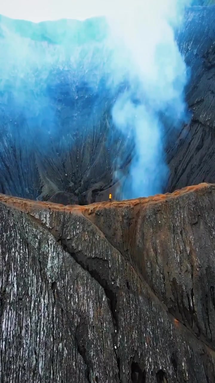 Mount Bromo Crater View: Aerial Perspective