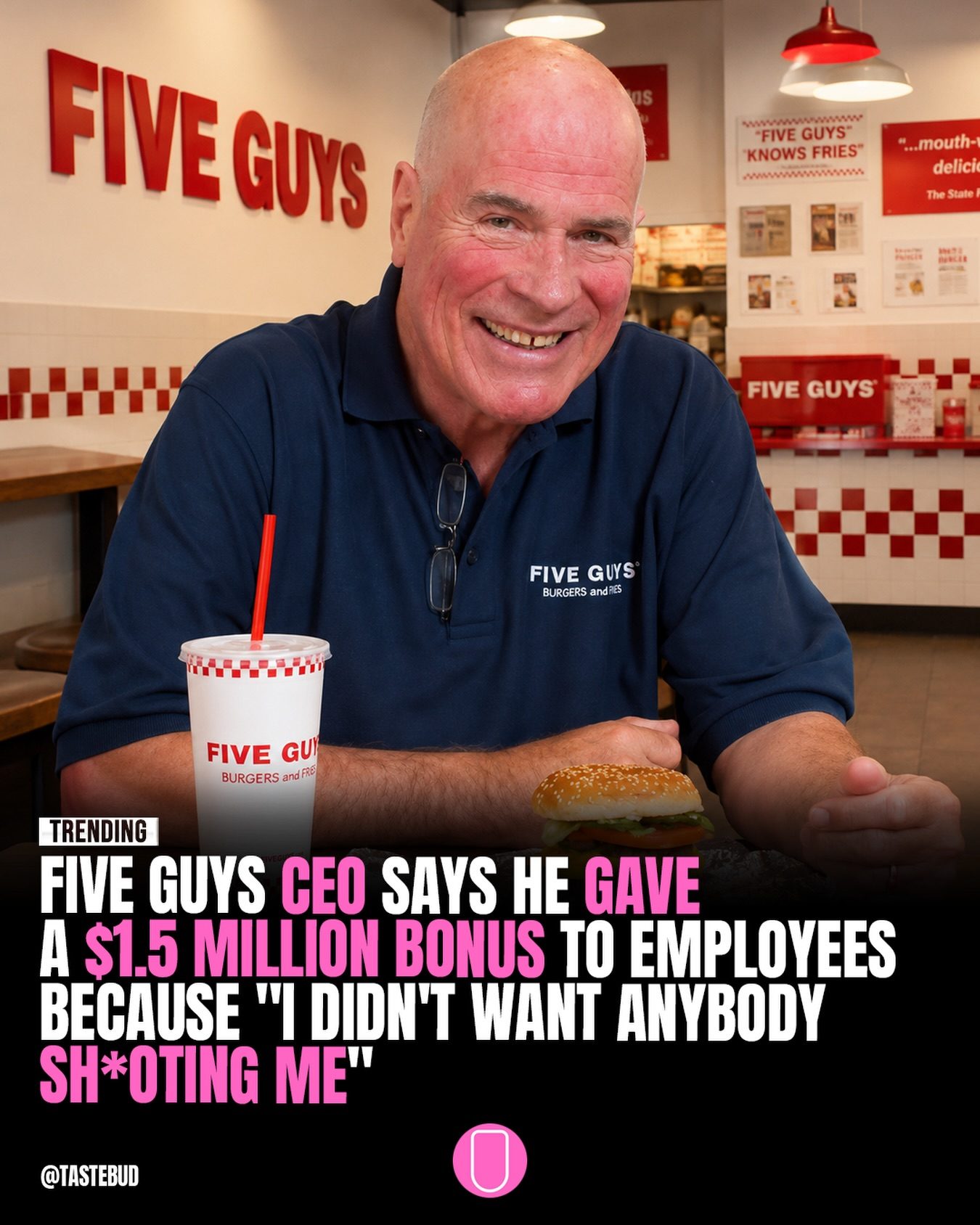 Five Guys' $1.5M Bonus to Staff After Promotion Chaos