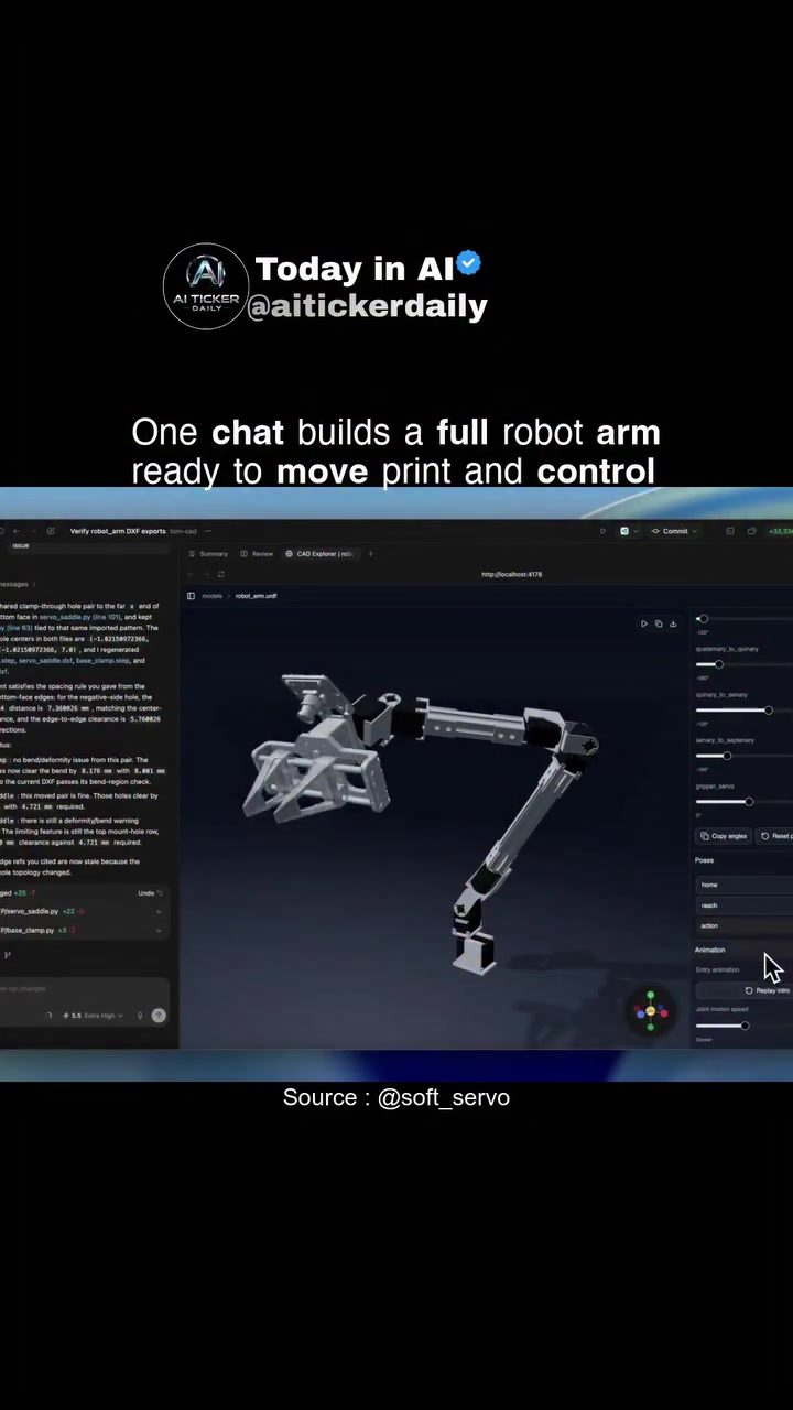 AI-Driven 3D Printing: Fast-Tracking Robot Arm Creation