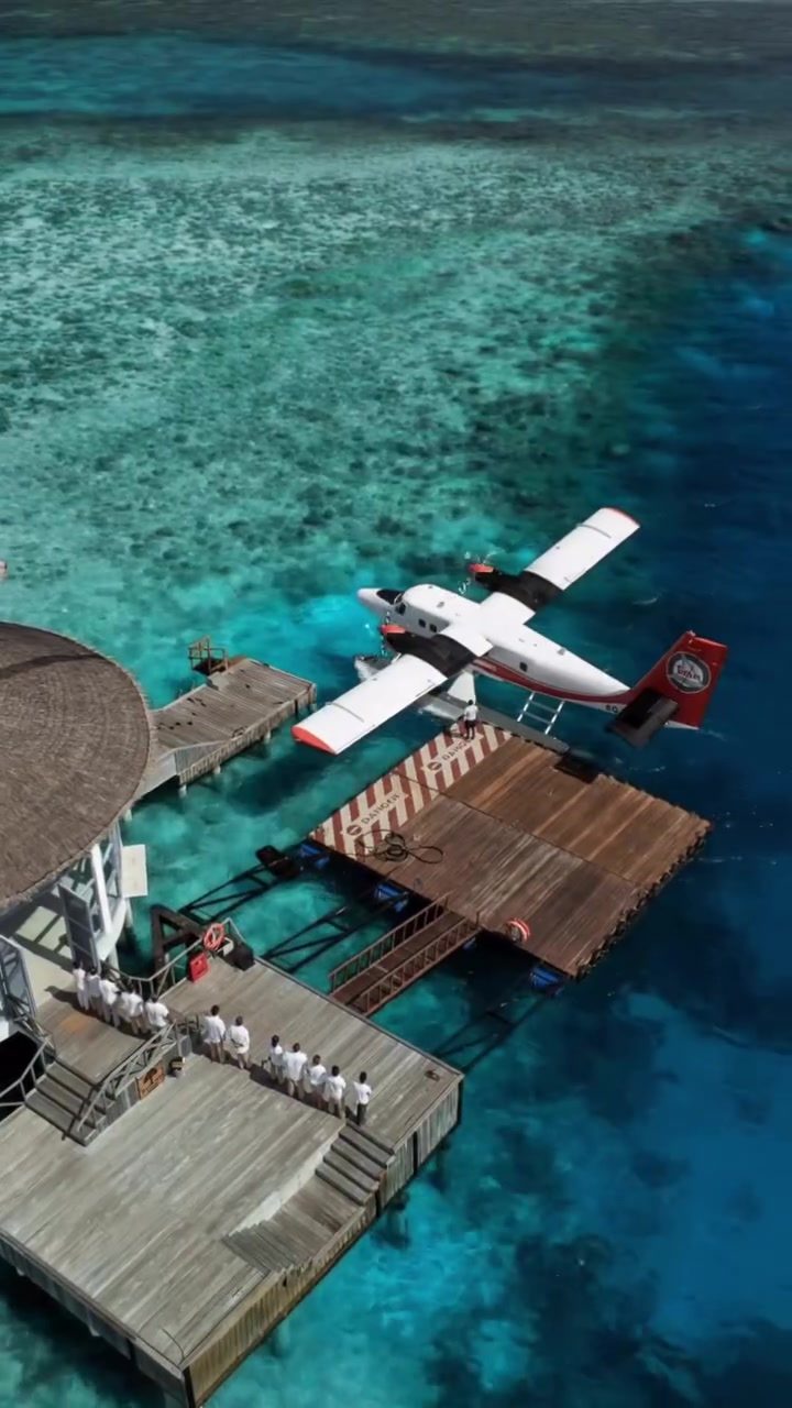Aerial Views of a Tropical Island Paradise