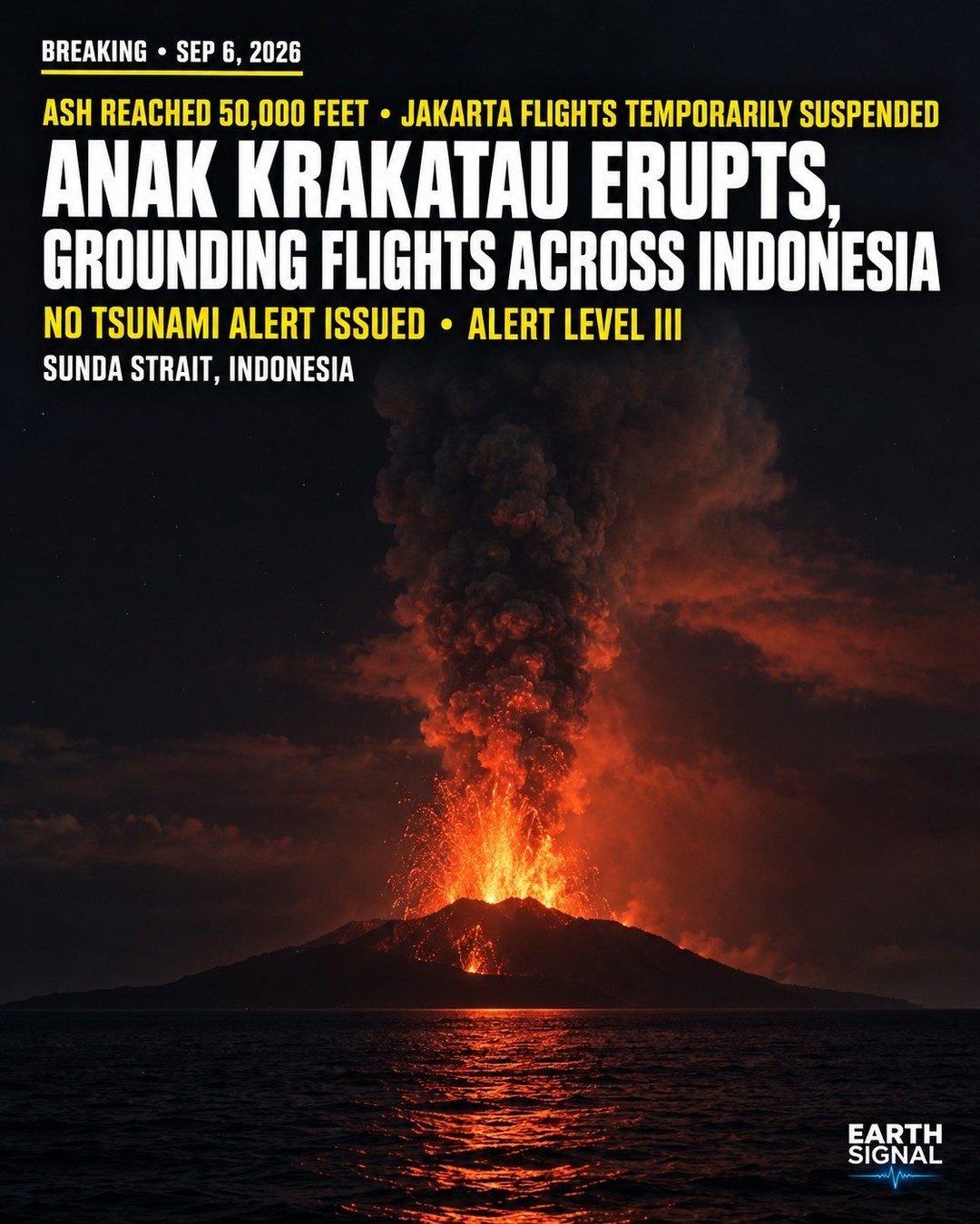 Anak Krakatau Eruption: Jakarta Flights Suspended
