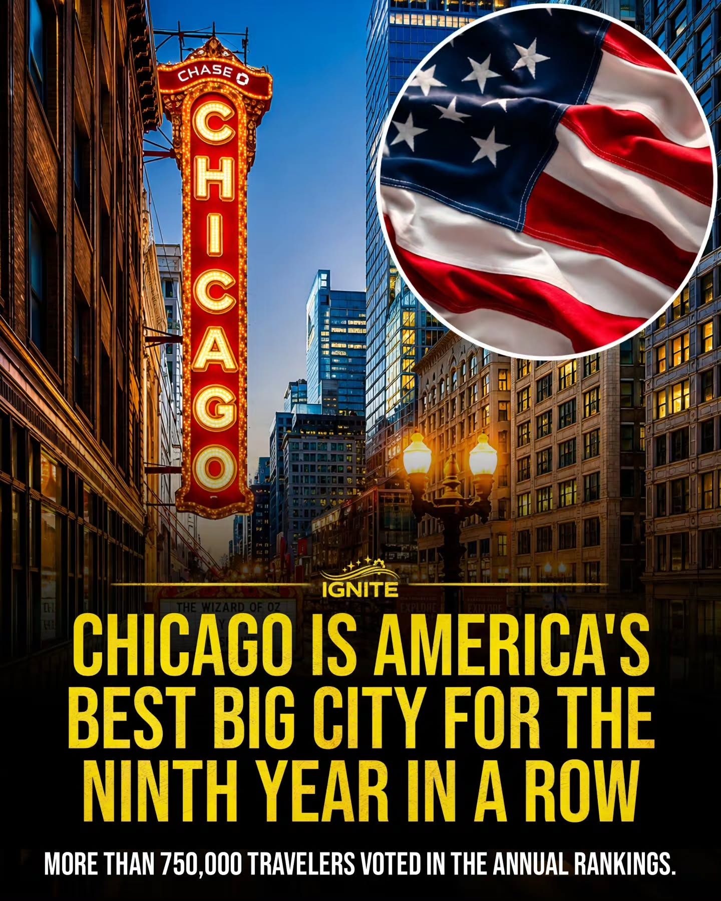 Seeing Chicago's Best Big City Title for the Ninth Consecutive Year