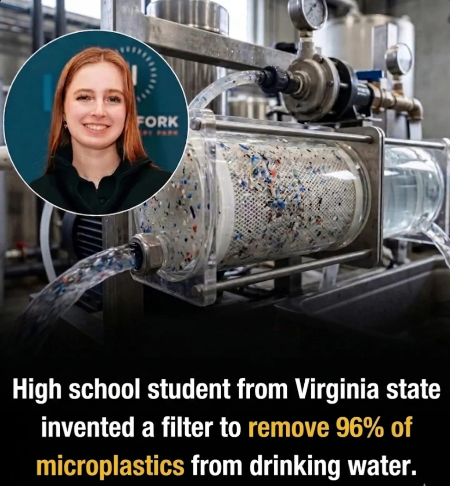 High School Student Creates Innovative Microplastics Water Filter