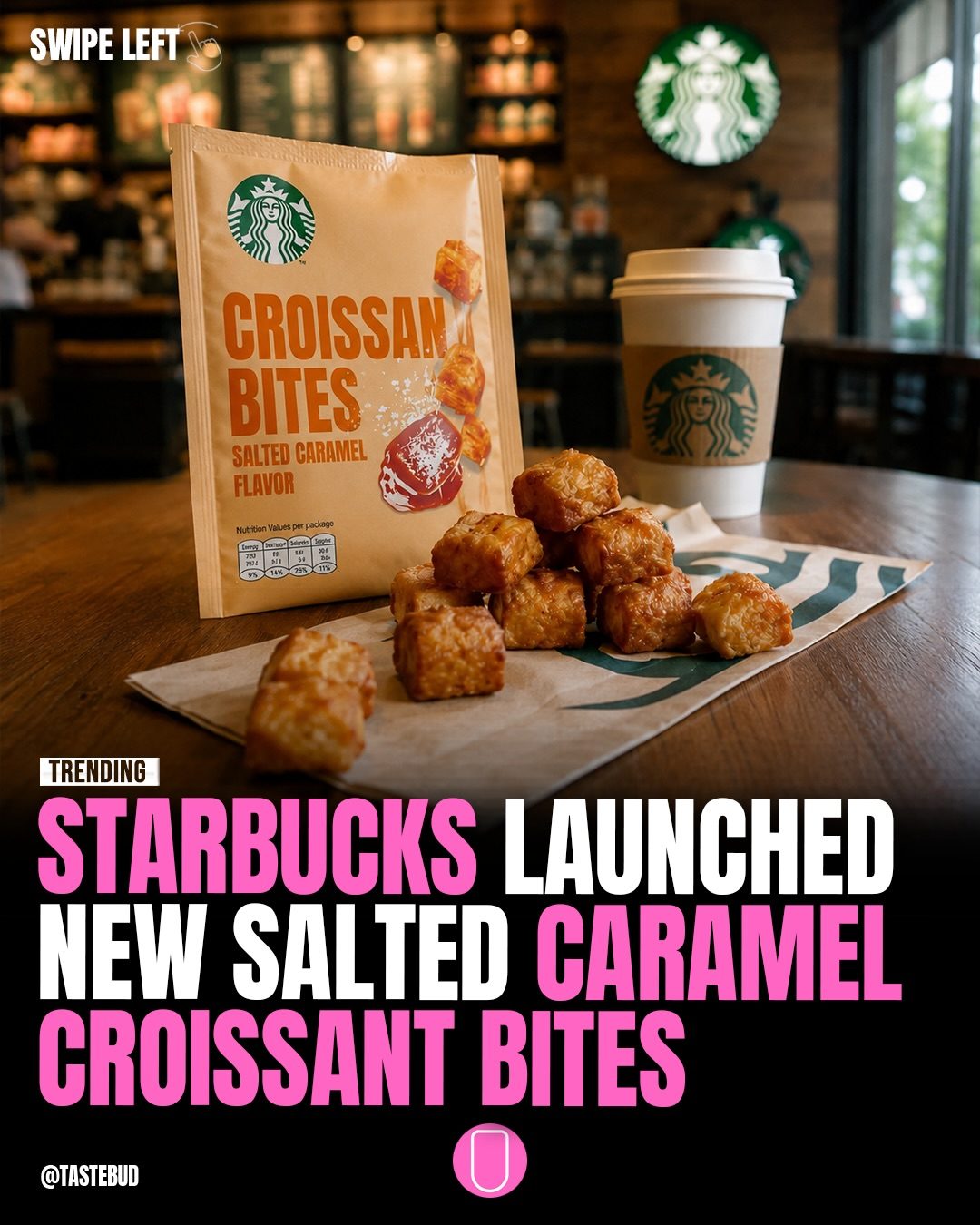 Starbucks' New Salted Caramel Croissant Bites Launch in Asia