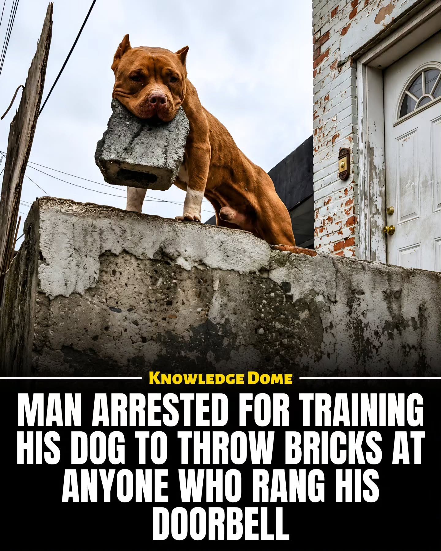 Man Charged with Training Dog to Attack Doorbell Ringers