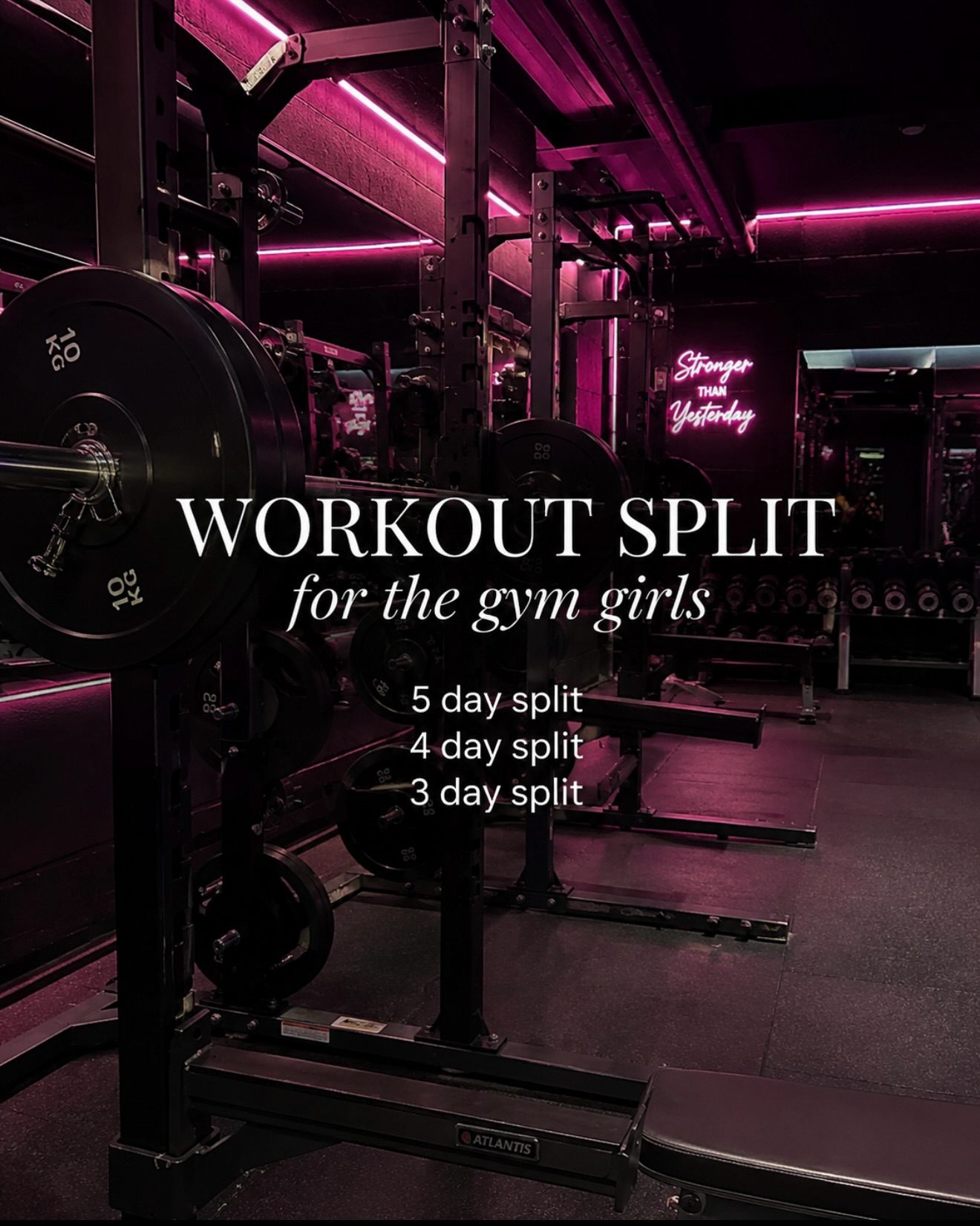 Workit's Guide to 3, 4, and 5-Day Workout Splits
