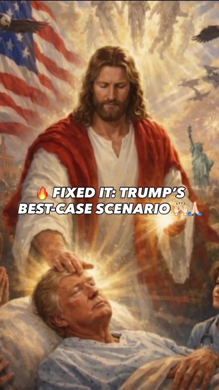 Political Meme Blends Trump and Jesus for Stark Message