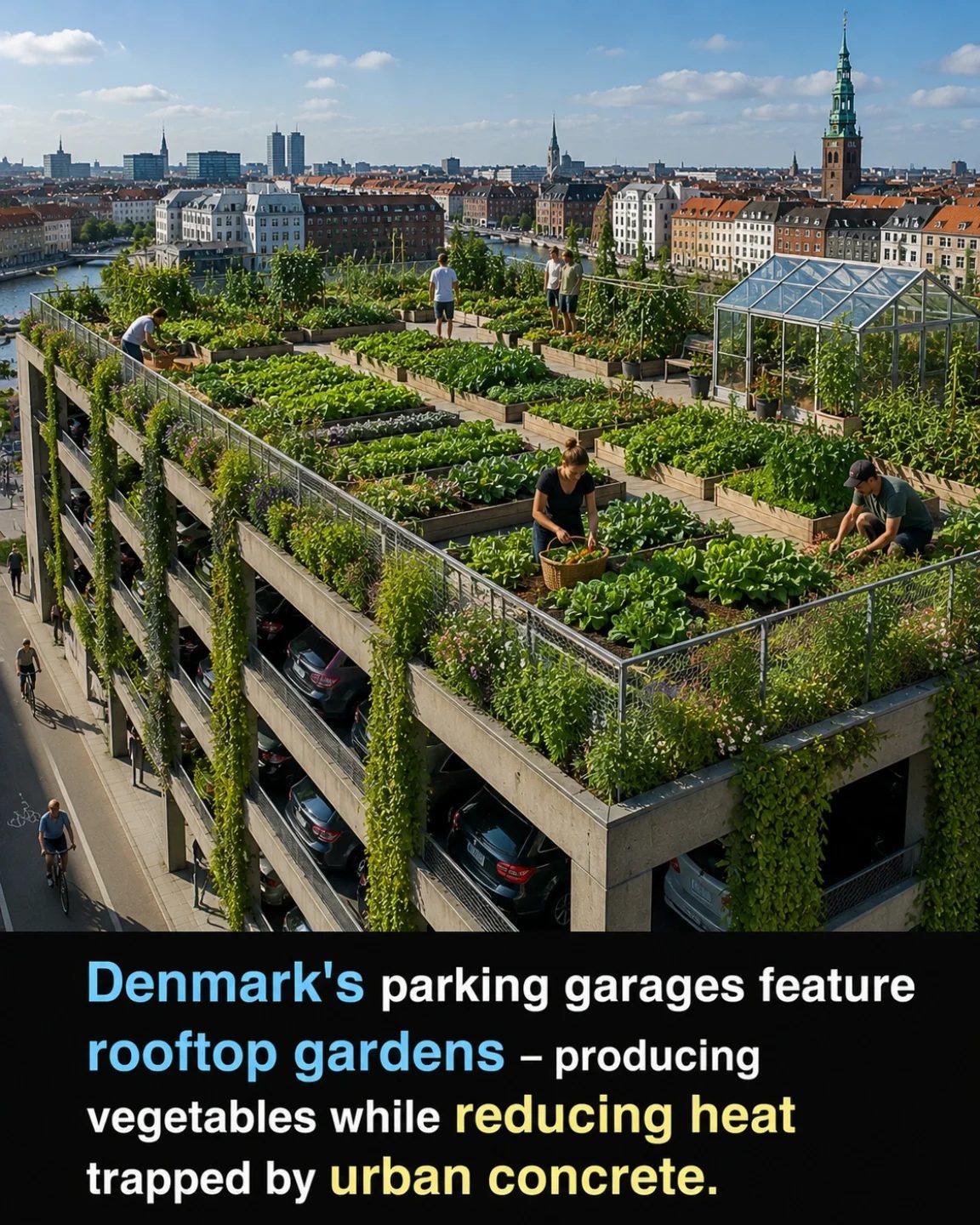 Denmark's Sustainable Urban Spaces: Rooftop Gardens on Garages