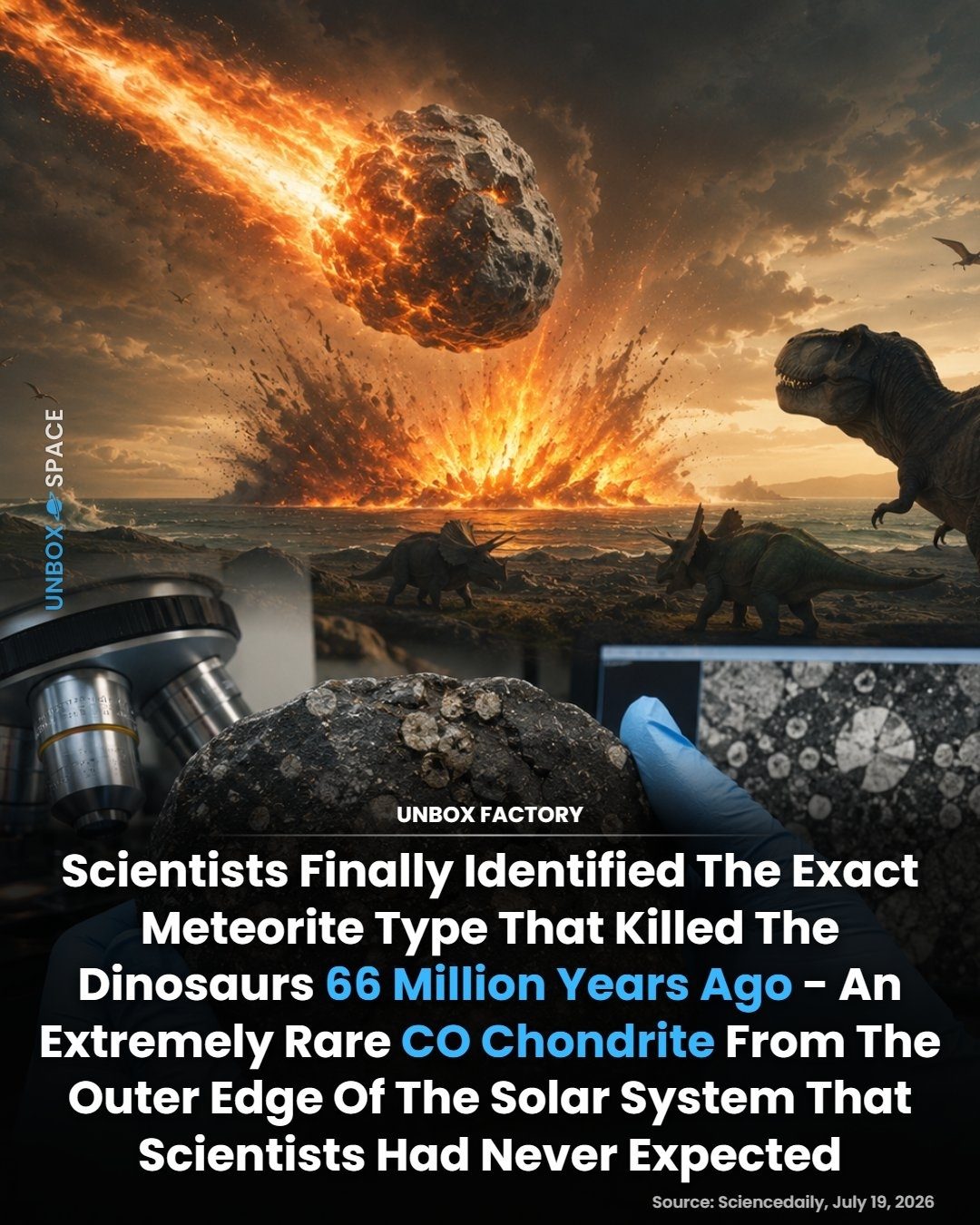 Meteorite Discovery: The Rare CO Chondrite That Killed Dinosaurs