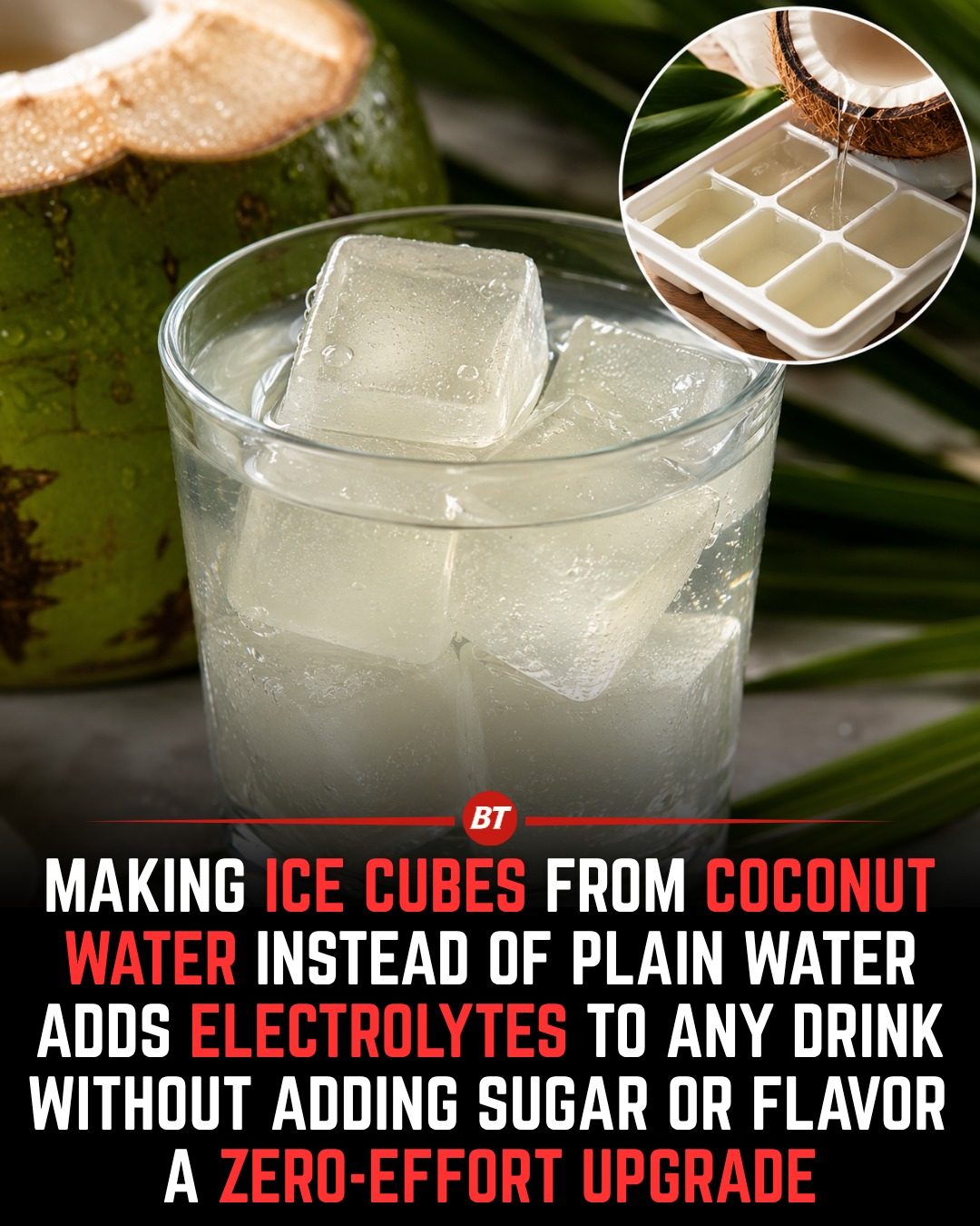 ### How to Make Coconut Water Ice Cubes for a Hydrating Drink