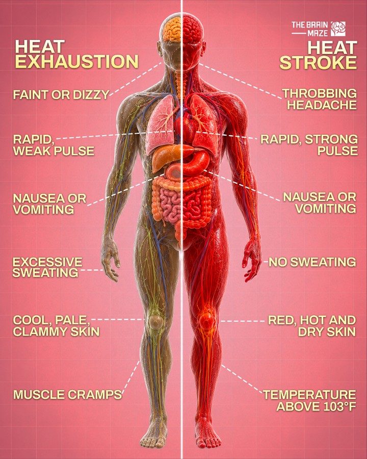 Heat Exhaustion vs. Heat Stroke: Symptoms & Differences