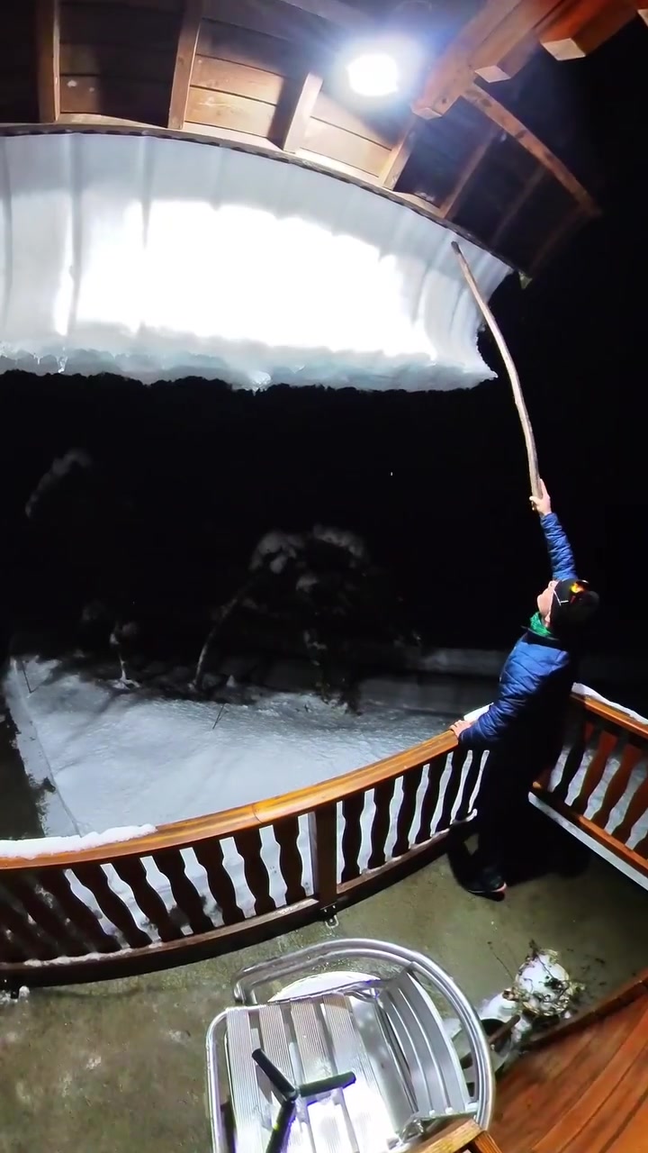 Snow Blower Clearing in Chartreuse Mountains