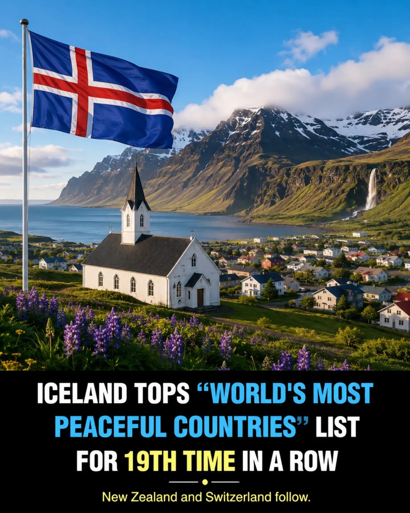 Iceland Named World's Most Peaceful Country for 19th Year