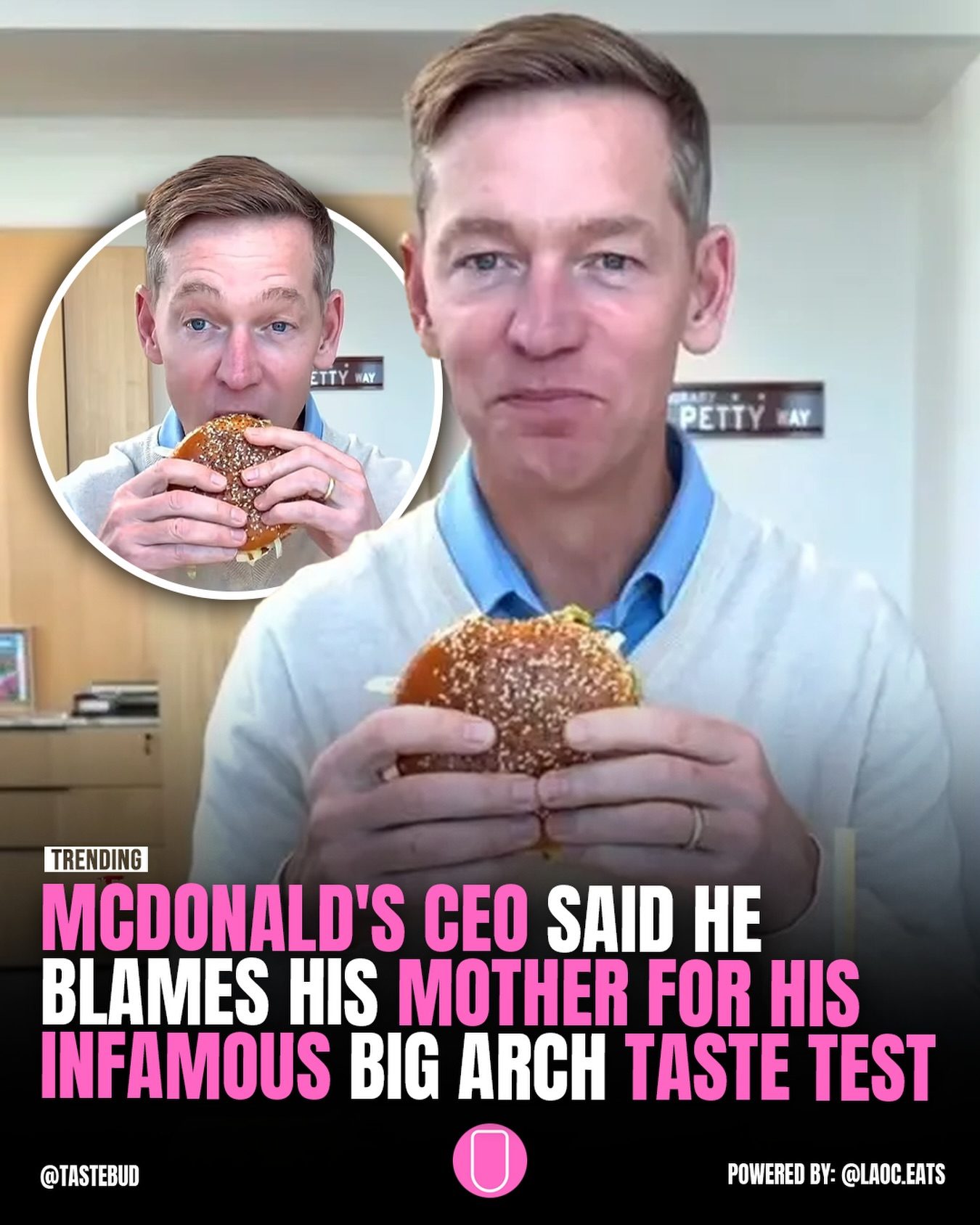 McDonald's CEO's Awkward Burger Taste Test Goes Viral