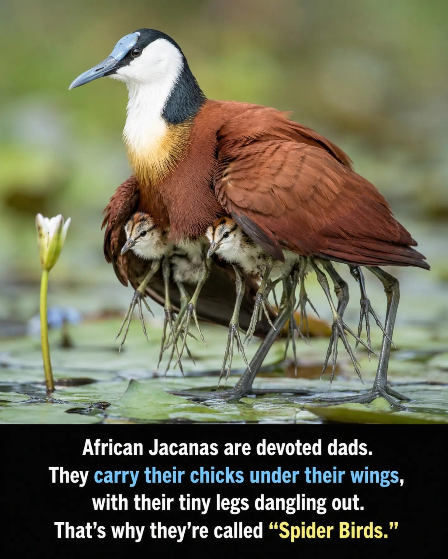 African Jacanas: The Amazing Parenting Habits of Spider Birds