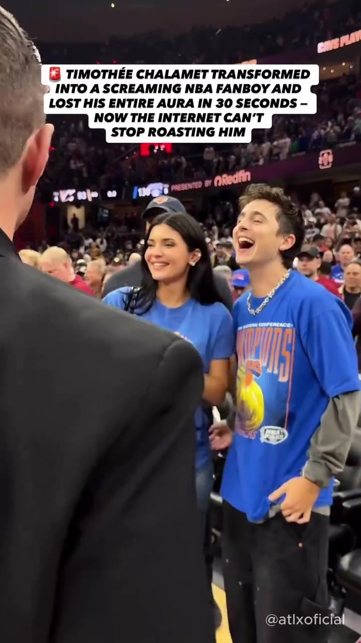 Timothée Chalamet's Epic NBA Fanboy Moment
