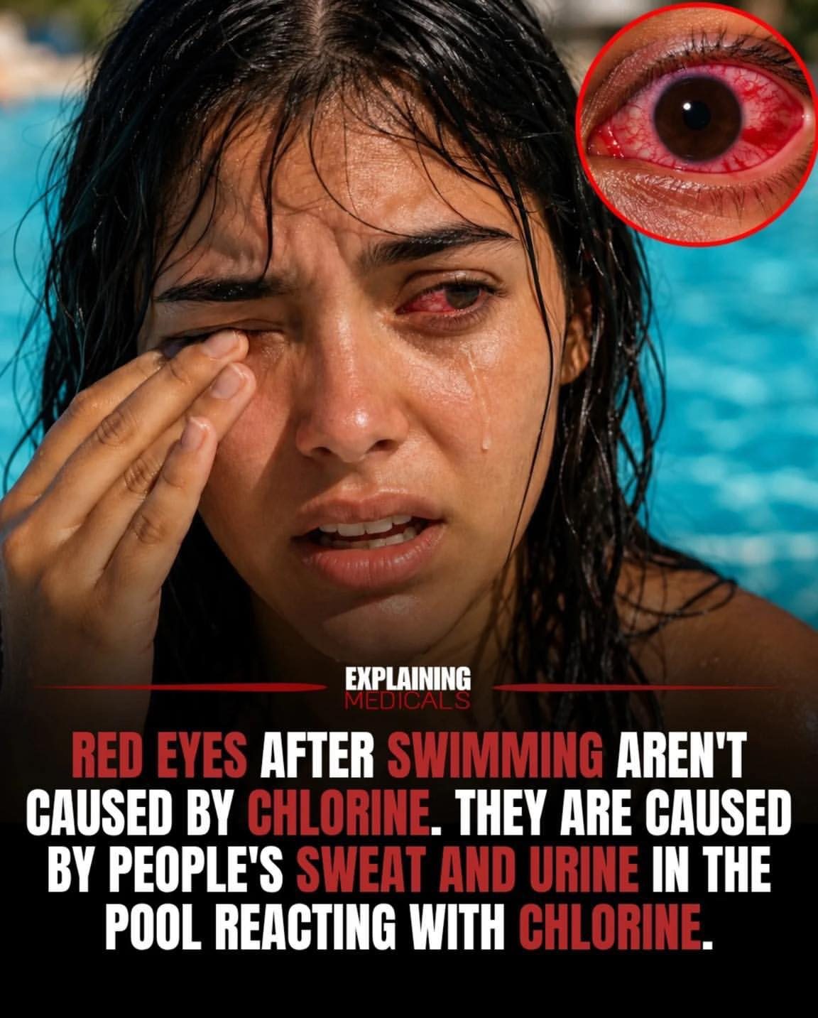 Why Red Eyes After Swimming Aren't Caused by Chlorine