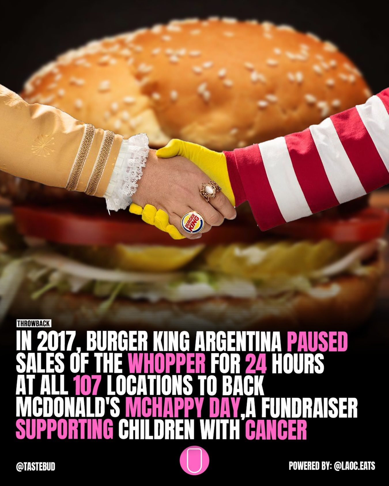 Burger King's Whopper Pause for McHappy Day Charity