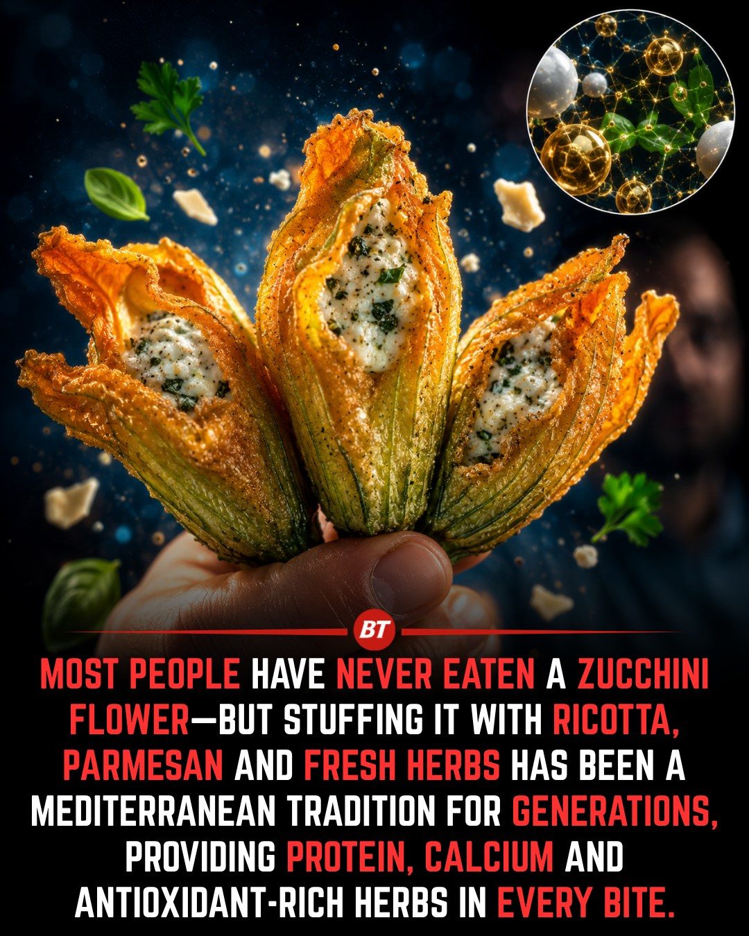 Mediterranean Zucchini Flowers: Taste & Nutrition