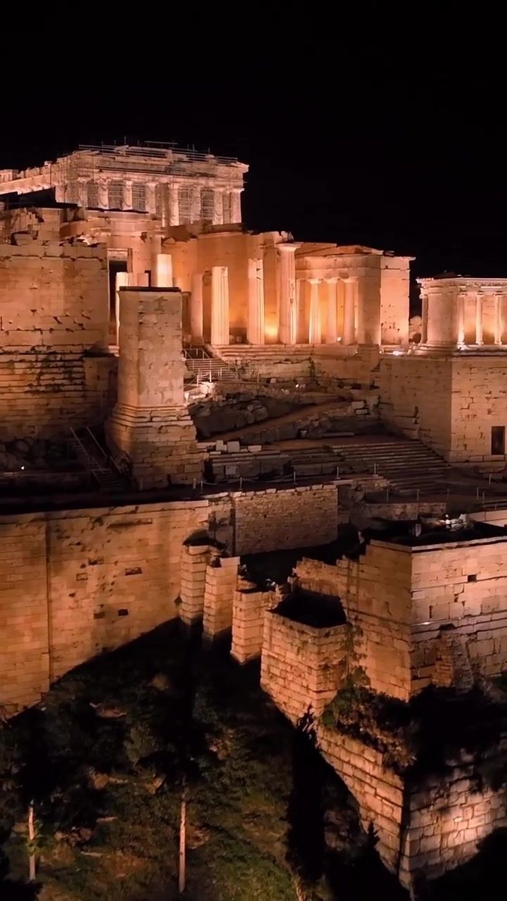 See the Acropolis' Nighttime Splendor from Above