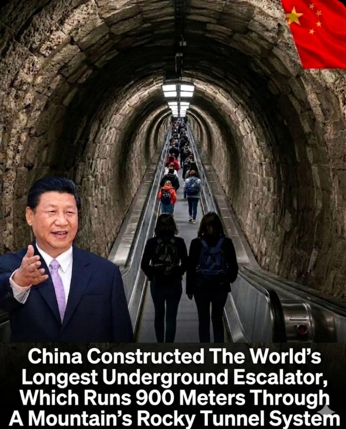 China's 900-Meter Underground Escalator: A Marvel of Engineering