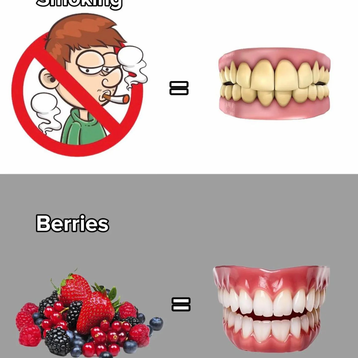 Smoking vs Berries: The Oral Health Impact