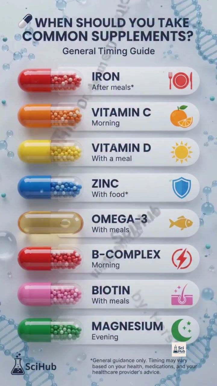 Supplement Timing Guide for Better Health and Absorption