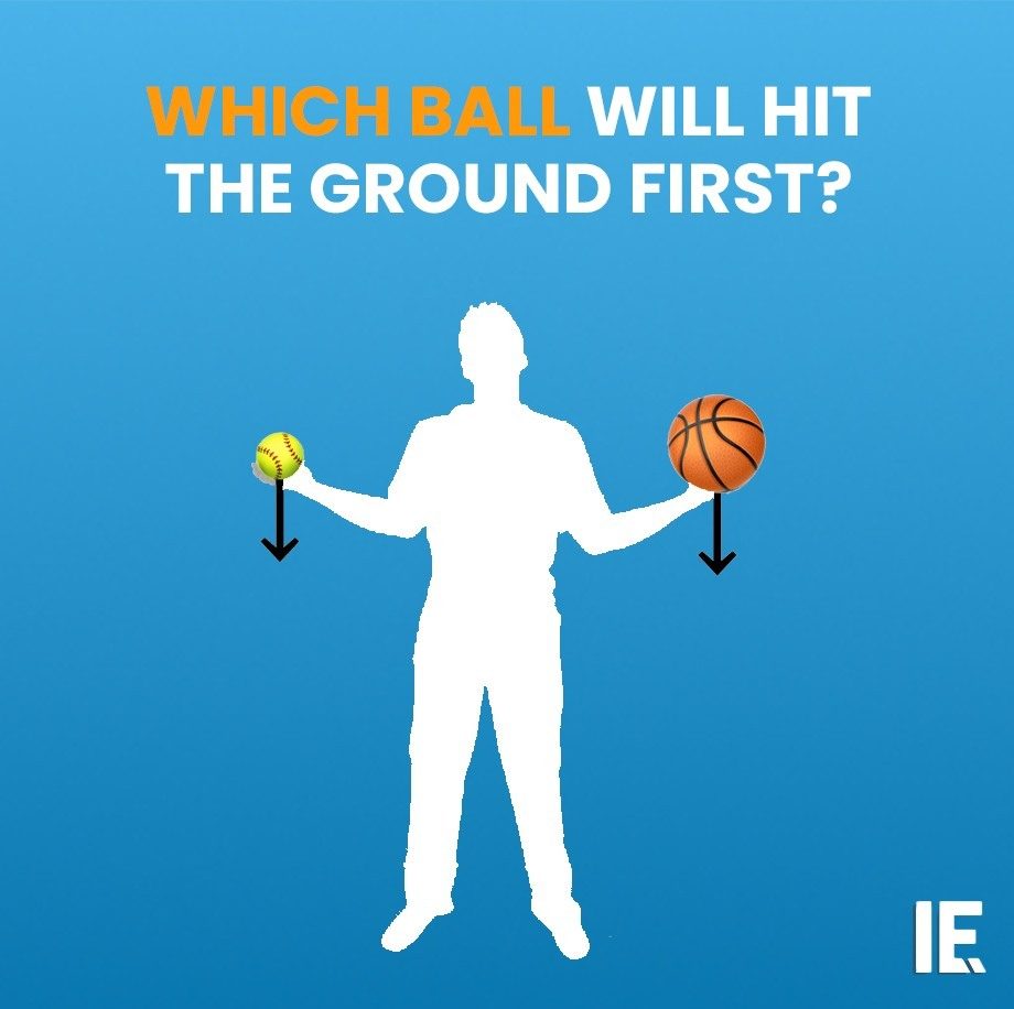 Will a Tennis Ball or Basketball Hit the Ground First?