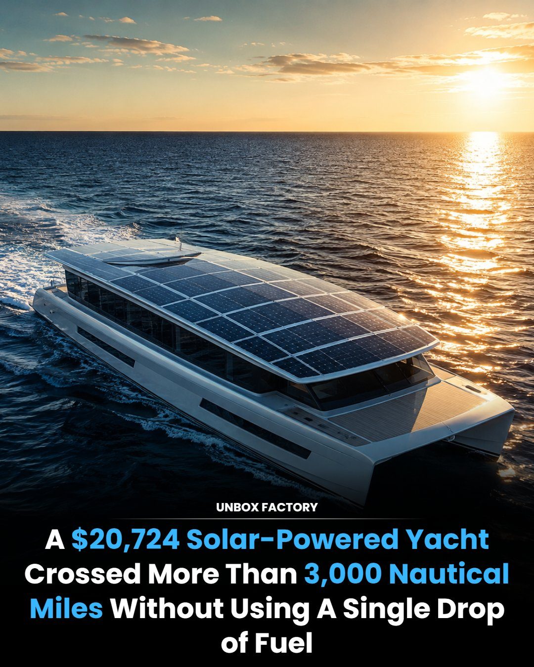 Solar-Powered Yacht Completes 3,000 Miles Zero-Fuel Voyage