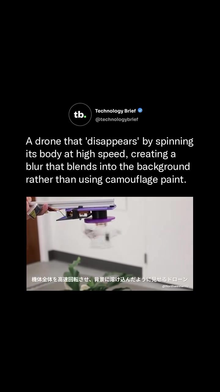 Northwestern University Engineers Invent Spinning Drone