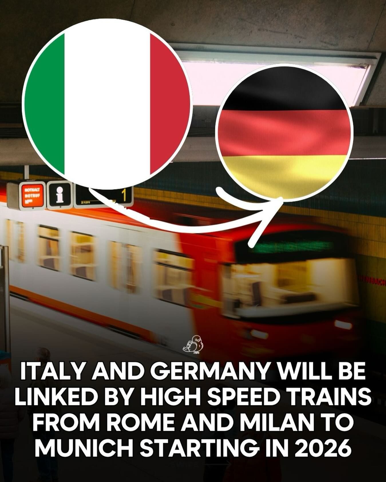New Direct High-Speed Trains to Connect Rome and Munich by 2026