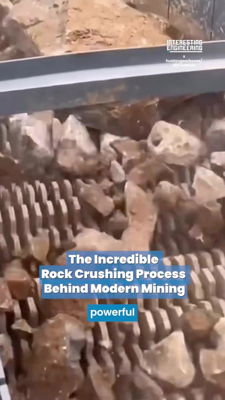 Modern Mining's Efficient Rock Crushing Process